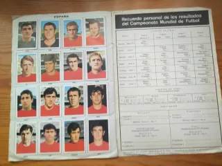 Álbum completo Mundial Fútbol México 1970.
