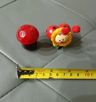Piccoli soprammobili decorativi Fungo e Coccinella
