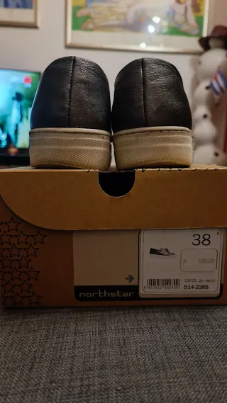 Scarpe donna grigio scuro con fiocco