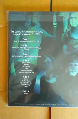 Vinilo Pink Floyd Newcastle 1974 3LP Crystal Vinyl