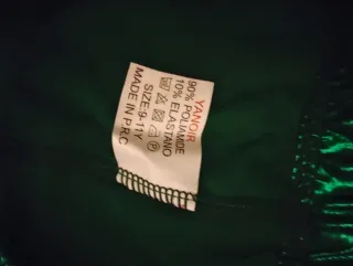 Pantalones verdes brillantes disfraz