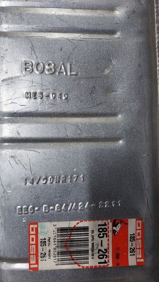 Silencioso Bosal Opel Vectra 2000 16V Nuevo