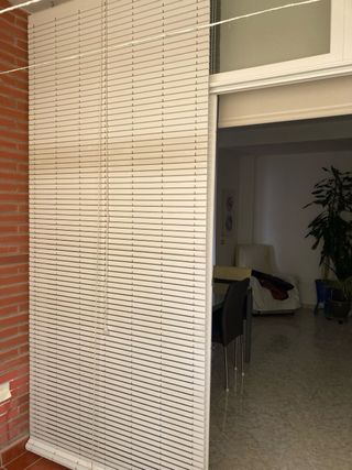 Persiana PVC Blanca Alicantina Alto 2,60 Ancho 116