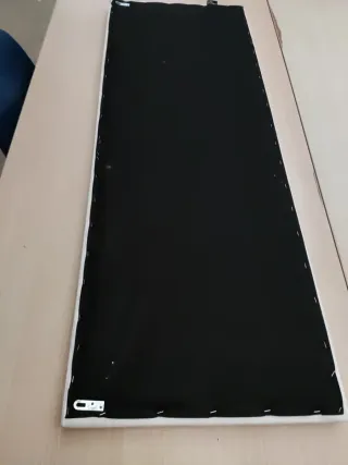 Cabecero de cama blanco de piel