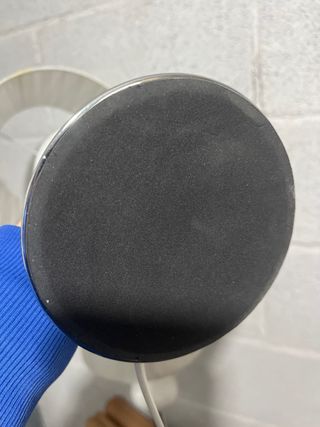 Lámparas de mesita de noche plateadas