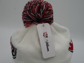 Gorro Wilson Beanie Blanco Rojo Negro