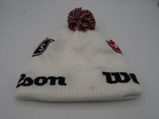 Gorro Wilson Beanie Blanco Rojo Negro