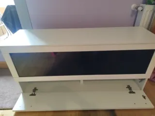 Mueble TV/Habitación Blanco y Negro