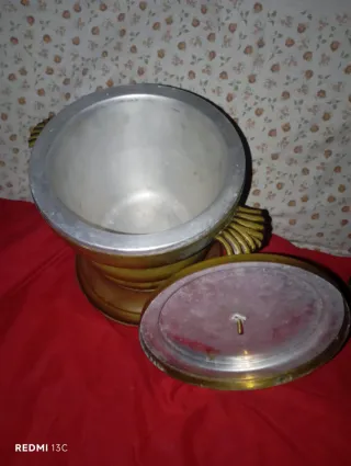 Cubeta Vintage Latón y Aluminio