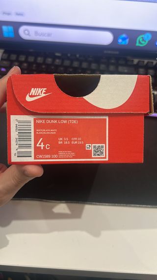 Zapatillas Nike Dunk Low Bebé Talla 19.5