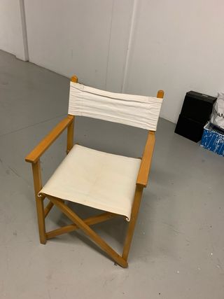 Sillas Plegables Madera y Tela