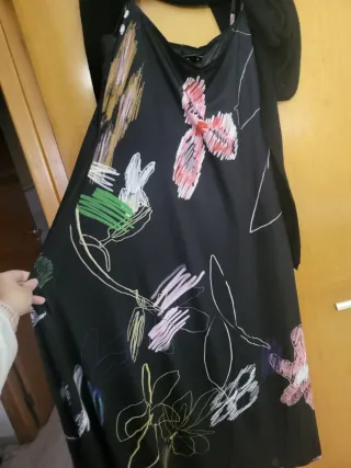 Vestido Desigual 2 en 1 Negro Multicolor