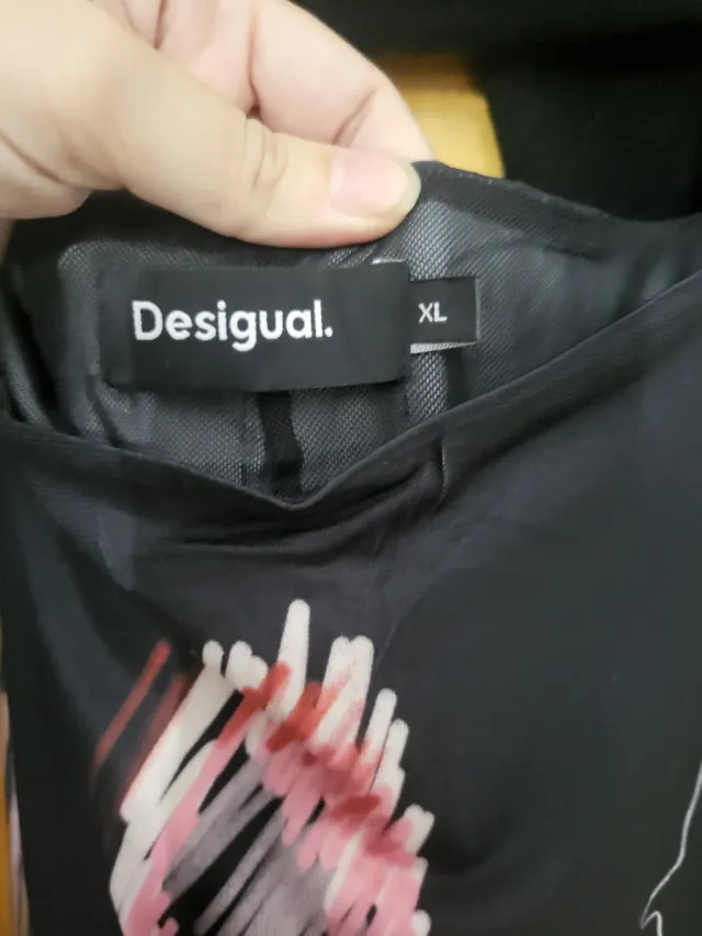 Vestido Desigual 2 en 1 Nero Multicolore