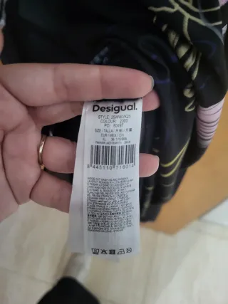 Vestido Desigual 2 en 1 Negro Multicolor