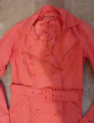 Gabardina mujer Stradivarius talla S