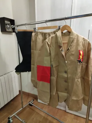 Disfraz Coronel Beige Talla Única grande