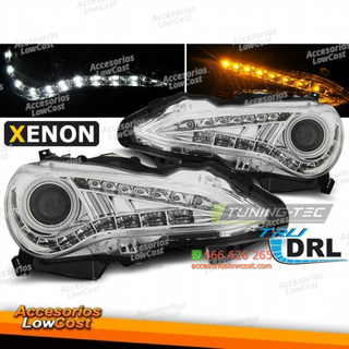 FAROS DELANTEROS PARA TOYOTA GT86 12-16 CON LUZ D