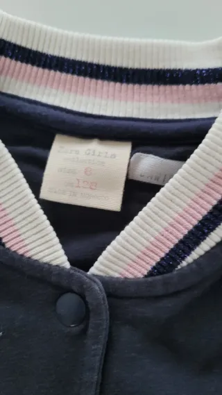 Chaqueta Zara Niña Talla 8 Azul y Rosa