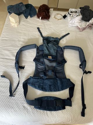 Mochila Porta Bebé Ergobaby Azul Estampado