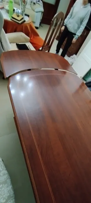 Conjunto Muebles Salón Madera Oscura