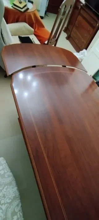Conjunto Muebles Salón Madera Oscura