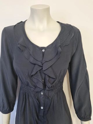 Vestido Zara Talla S Azul Oscuro nuevo a estrenar