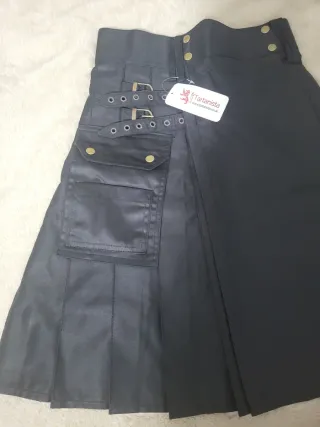 Falda escocesa Tartanista Negra