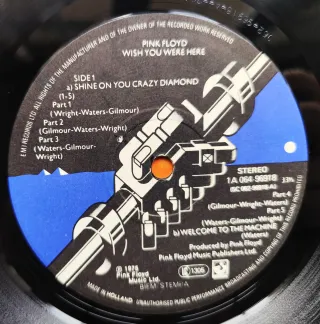 LP 1976 🇳🇱 PINK FLOYD - WISH YOU WERE HERE