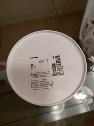 Planta artificial verde con tiesto blanco Ikea