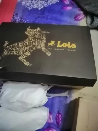 Tenis Lois Negros y Verdes