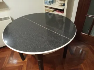 Mesa redonda cocina 90cm extensible 120cm