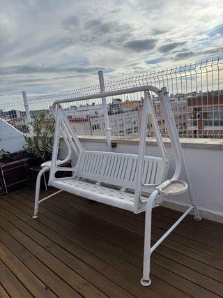 Balancín metálica blanca