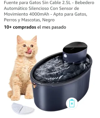 Fuente Gatos 2.5L Sin Cable Sensor Mov.