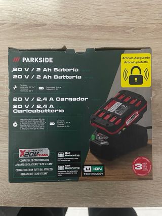 Compresor e inflador Parkside 20V recargable