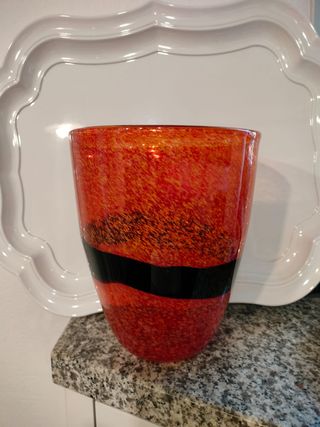Vaso in vetro di Murano Vintage Anni '70/'80