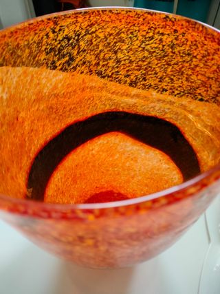 Vaso in vetro di Murano Vintage Anni '70/'80