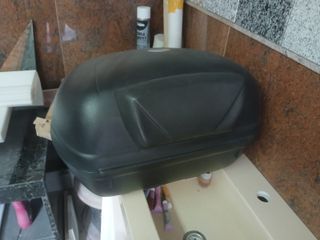 Maleta Baúl Moto Kappa Negra y Plata