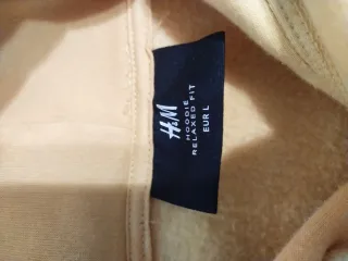 Sudadera H&M Relaxed Fit Amarilla Talla L