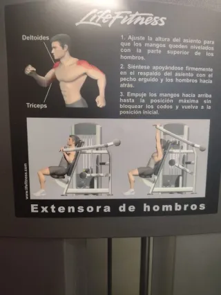 Máquina Press Hombro Life Fitness