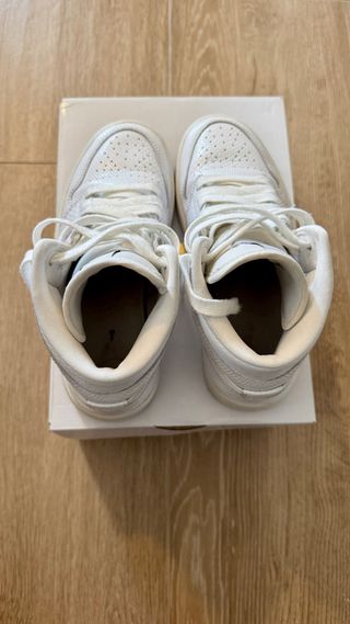 Air Jordan 1 Mid Blancas Botín