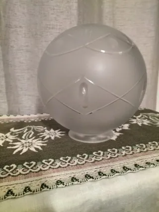 Globo vetro smerigliato vintage