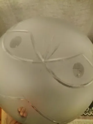 Globo vetro smerigliato vintage