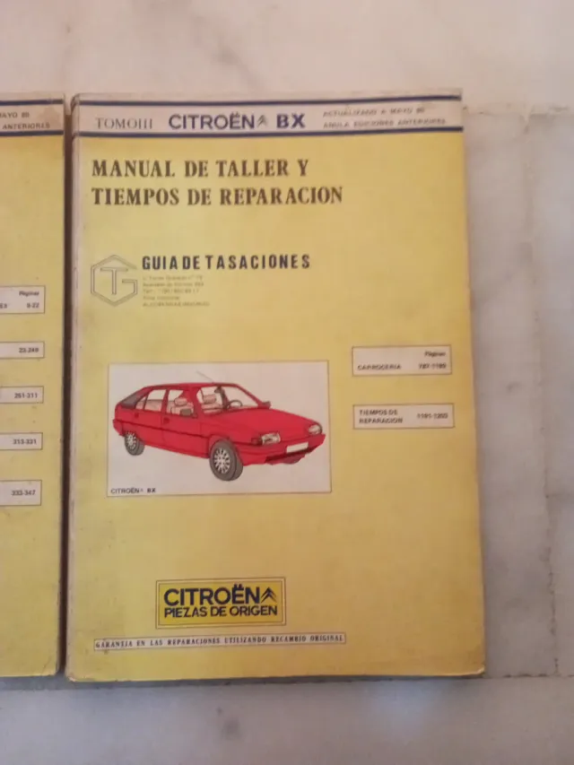 Manuales Taller Citroën BX