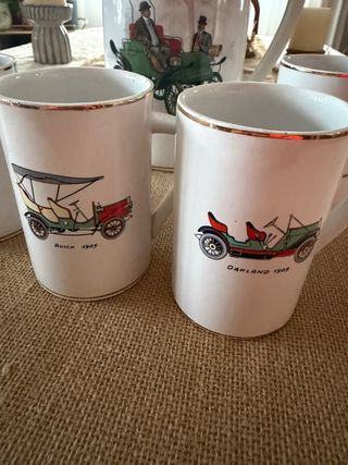 Set di birra in porcellana Cartuja Pickman vintage