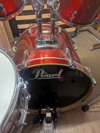 Batería Pearl Vision Sst Birch Ply Shell Roja 22"