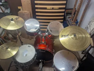 Batería Pearl Vision Sst Birch Ply Shell Roja 22"