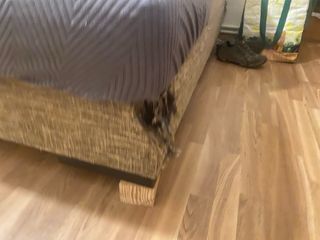 Sofá cama con chaise longue.