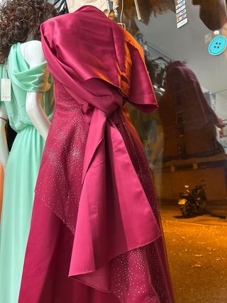 Vestido de fiesta rosa/rojo