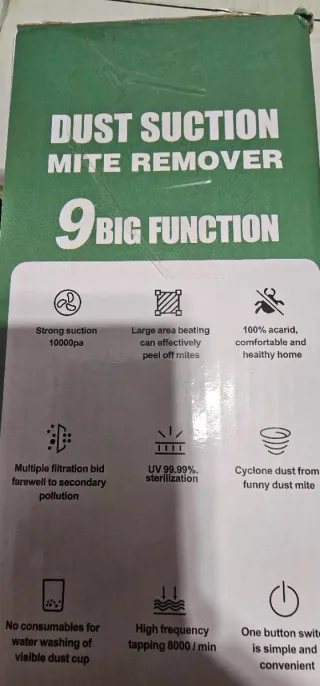 Aspiradora ácaros blanca