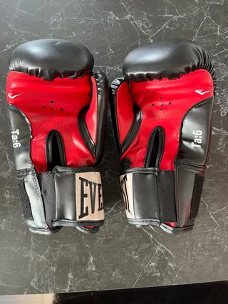 Guantes de Boxeo Everlast Rojo/Negro Talla 6